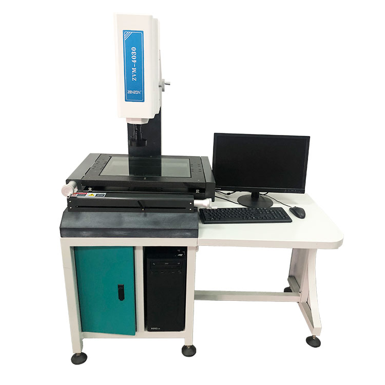 How does the measuring process work in a Manual Video Measuring Machine